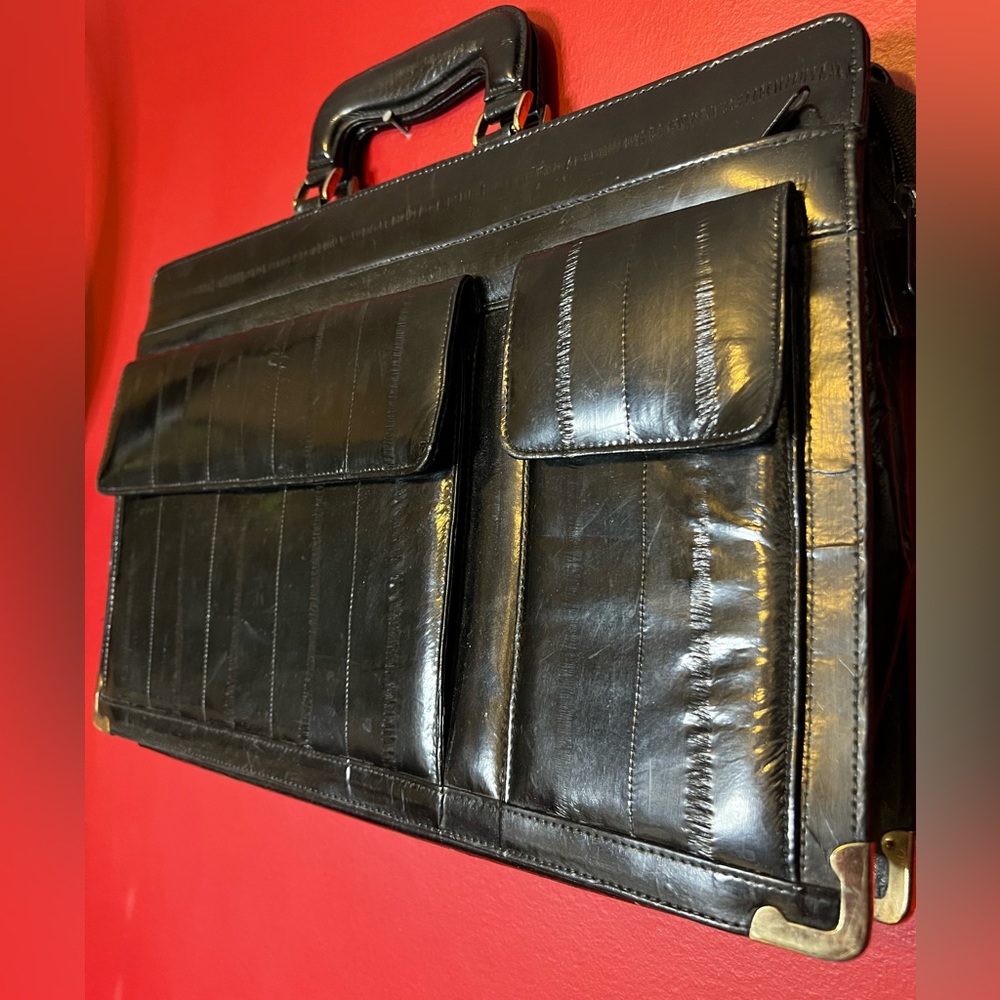 Vintage, EEL Leather laptop bag